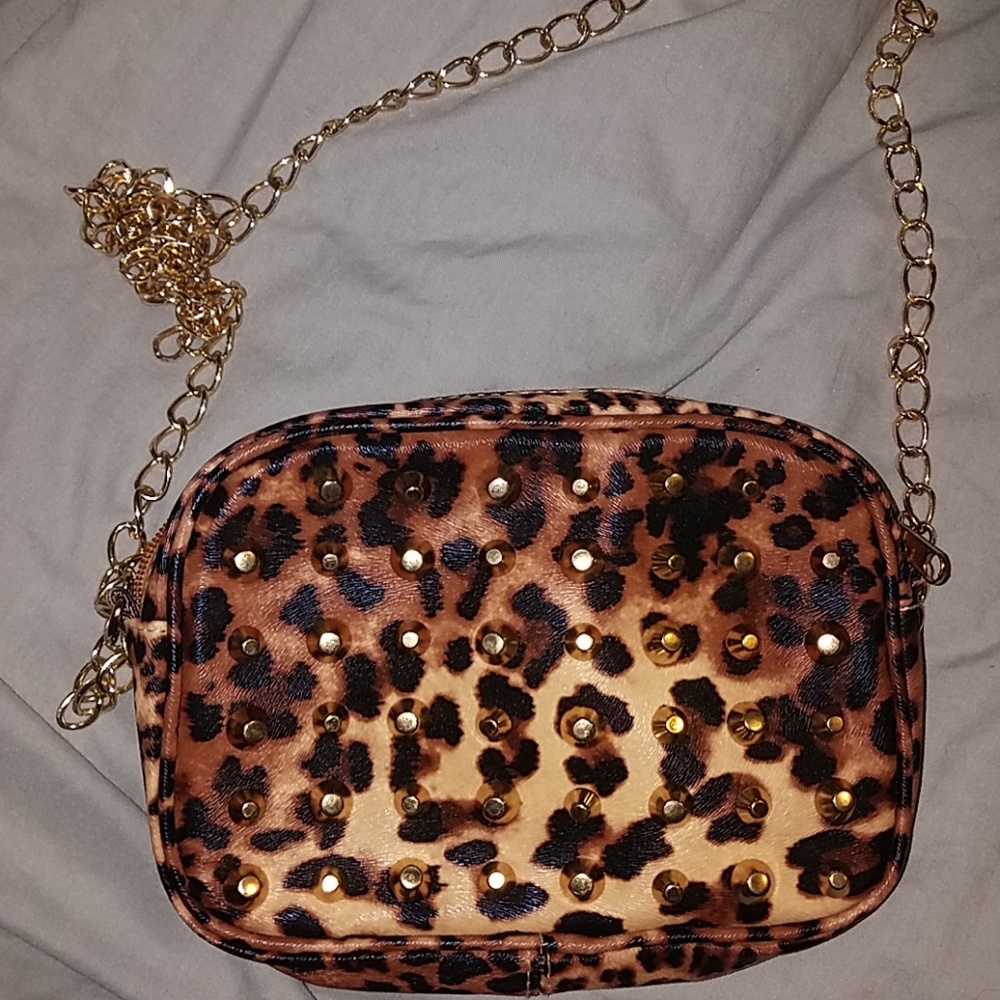 Leopard print purse